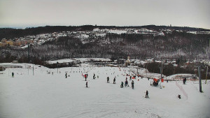 Skiareál Hlubočky - Horní část sjezdovky skiareálu Hlubočky - 2.1.2026 v 12:20