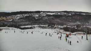 Skiareál Hlubočky - Horní část sjezdovky skiareálu Hlubočky - 2.1.2026 v 12:30