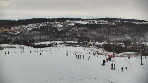 Skiareál Hlubočky - Horní část sjezdovky skiareálu Hlubočky - 2.1.2026 v 12:45