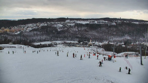 Skiareál Hlubočky - Horní část sjezdovky skiareálu Hlubočky - 2.1.2026 v 13:50