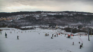 Skiareál Hlubočky - Horní část sjezdovky skiareálu Hlubočky - 2.1.2026 v 14:00