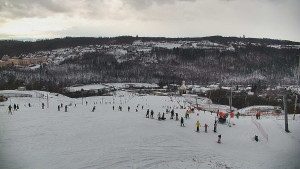 Skiareál Hlubočky - Horní část sjezdovky skiareálu Hlubočky - 2.1.2026 v 14:10