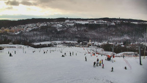Skiareál Hlubočky - Horní část sjezdovky skiareálu Hlubočky - 2.1.2026 v 14:35