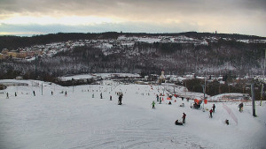 Skiareál Hlubočky - Horní část sjezdovky skiareálu Hlubočky - 2.1.2026 v 14:40