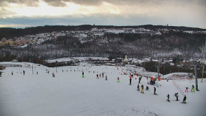 Skiareál Hlubočky - Horní část sjezdovky skiareálu Hlubočky - 2.1.2026 v 14:45