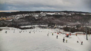 Skiareál Hlubočky - Horní část sjezdovky skiareálu Hlubočky - 2.1.2026 v 14:55