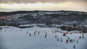 Skiareál Hlubočky - Horní část sjezdovky skiareálu Hlubočky - 2.1.2026 v 15:10