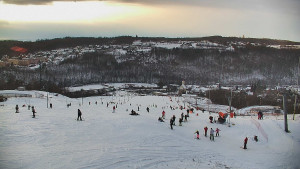 Skiareál Hlubočky - Horní část sjezdovky skiareálu Hlubočky - 2.1.2026 v 15:15