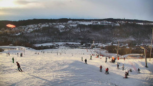 Skiareál Hlubočky - Horní část sjezdovky skiareálu Hlubočky - 2.1.2026 v 15:20