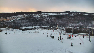Skiareál Hlubočky - Horní část sjezdovky skiareálu Hlubočky - 2.1.2026 v 15:40