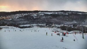Skiareál Hlubočky - Horní část sjezdovky skiareálu Hlubočky - 2.1.2026 v 15:45
