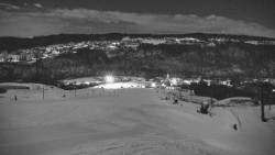 Horní část sjezdovky skiareálu Hlubočky