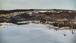 Horní část sjezdovky skiareálu Hlubočky