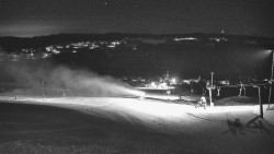 Horní část sjezdovky skiareálu Hlubočky