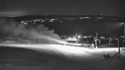 Horní část sjezdovky skiareálu Hlubočky