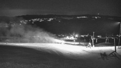 Horní část sjezdovky skiareálu Hlubočky