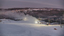 Horní část sjezdovky skiareálu Hlubočky