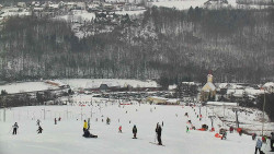 Horní část sjezdovky skiareálu Hlubočky