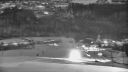 Horní část sjezdovky skiareálu Hlubočky