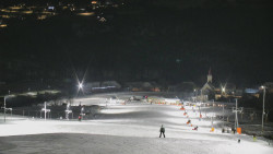 Horní část sjezdovky skiareálu Hlubočky