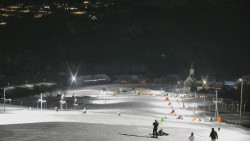 Horní část sjezdovky skiareálu Hlubočky