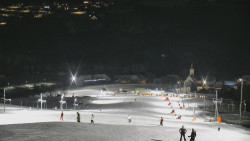 Horní část sjezdovky skiareálu Hlubočky