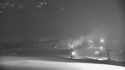 Horní část sjezdovky skiareálu Hlubočky