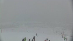 Horní část sjezdovky skiareálu Hlubočky