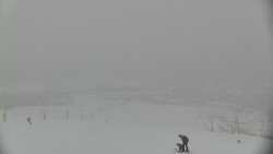 Horní část sjezdovky skiareálu Hlubočky