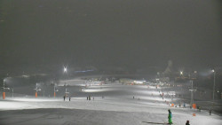 Horní část sjezdovky skiareálu Hlubočky