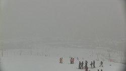 Horní část sjezdovky skiareálu Hlubočky