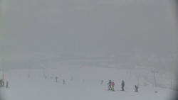 Horní část sjezdovky skiareálu Hlubočky