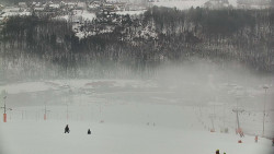 Horní část sjezdovky skiareálu Hlubočky