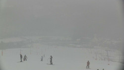 Horní část sjezdovky skiareálu Hlubočky