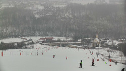 Horní část sjezdovky skiareálu Hlubočky