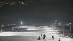 Horní část sjezdovky skiareálu Hlubočky