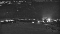 Horní část sjezdovky skiareálu Hlubočky