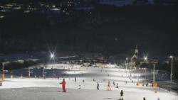 Horní část sjezdovky skiareálu Hlubočky