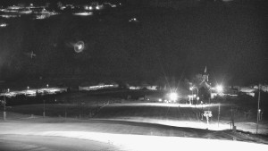 Skiareál Hlubočky - Horní část sjezdovky skiareálu Hlubočky - 18.1.2026 v 05:40