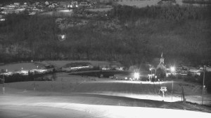 Skiareál Hlubočky - Horní část sjezdovky skiareálu Hlubočky - 18.1.2026 v 06:45