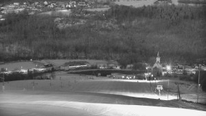 Skiareál Hlubočky - Horní část sjezdovky skiareálu Hlubočky - 18.1.2026 v 06:50