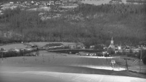 Skiareál Hlubočky - Horní část sjezdovky skiareálu Hlubočky - 18.1.2026 v 06:55