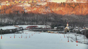 Skiareál Hlubočky - Horní část sjezdovky skiareálu Hlubočky - 18.1.2026 v 08:05
