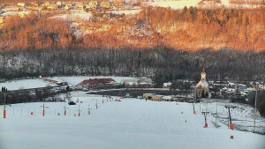 Skiareál Hlubočky - Horní část sjezdovky skiareálu Hlubočky - 18.1.2026 v 08:10