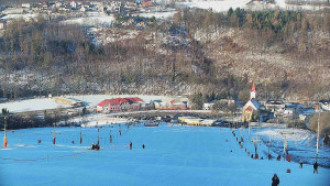 Skiareál Hlubočky - Horní část sjezdovky skiareálu Hlubočky - 18.1.2026 v 09:05