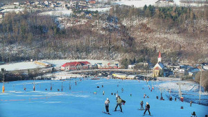 Skiareál Hlubočky - Horní část sjezdovky skiareálu Hlubočky - 18.1.2026 v 09:10