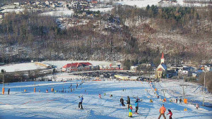 Skiareál Hlubočky - Horní část sjezdovky skiareálu Hlubočky - 18.1.2026 v 09:30