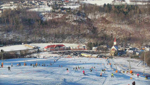 Skiareál Hlubočky - Horní část sjezdovky skiareálu Hlubočky - 18.1.2026 v 09:35