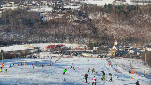 Skiareál Hlubočky - Horní část sjezdovky skiareálu Hlubočky - 18.1.2026 v 09:50