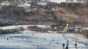 Skiareál Hlubočky - Horní část sjezdovky skiareálu Hlubočky - 18.1.2026 v 10:00